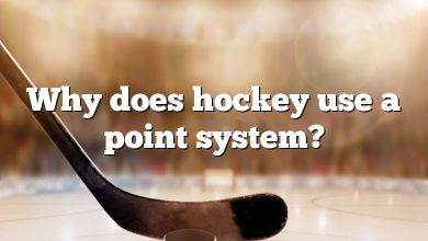 Why does hockey use a point system?