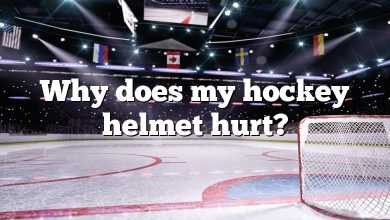 Why does my hockey helmet hurt?