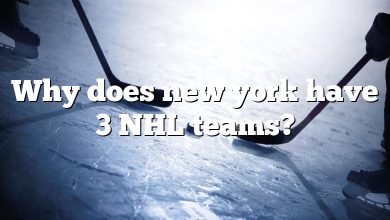 Why does new york have 3 NHL teams?