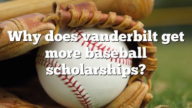 Why does vanderbilt get more baseball scholarships?