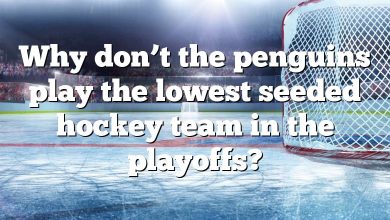 Why don’t the penguins play the lowest seeded hockey team in the playoffs?