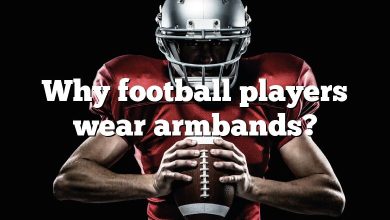 Why football players wear armbands?