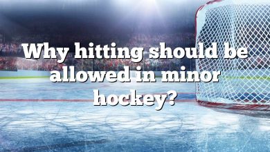 Why hitting should be allowed in minor hockey?
