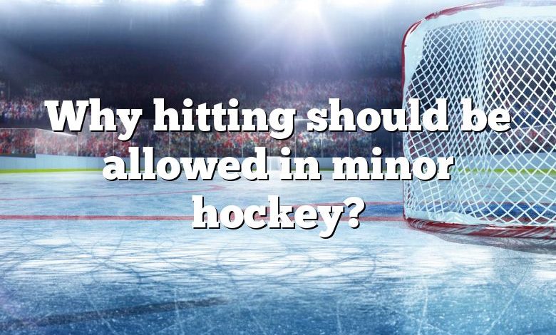 Why hitting should be allowed in minor hockey?