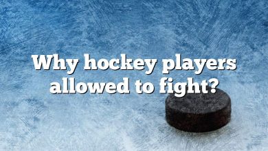 Why hockey players allowed to fight?