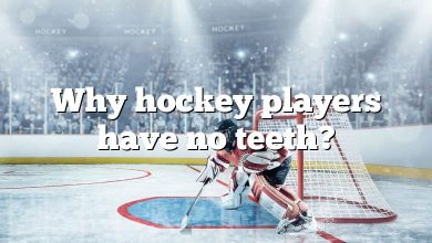 Why hockey players have no teeth?