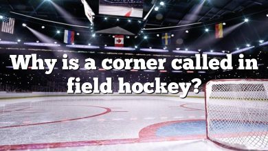 Why is a corner called in field hockey?