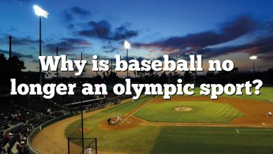 Why is baseball no longer an olympic sport?