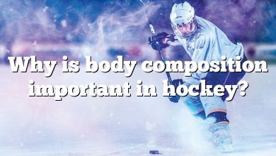 Why is body composition important in hockey?