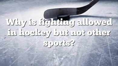 Why is fighting allowed in hockey but not other sports?