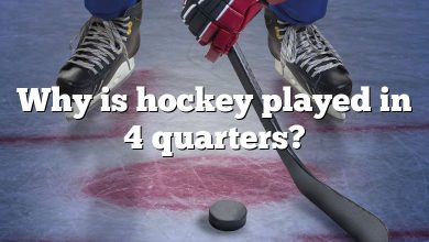 Why is hockey played in 4 quarters?