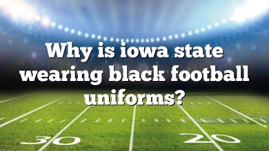 Why is iowa state wearing black football uniforms?