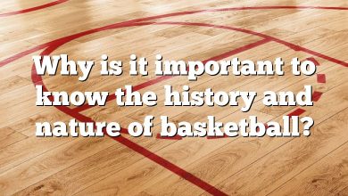 Why is it important to know the history and nature of basketball?