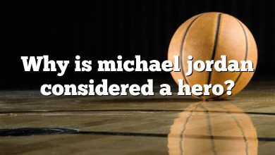 Why is michael jordan considered a hero?