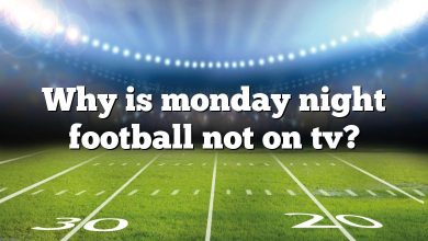 Why is monday night football not on tv?