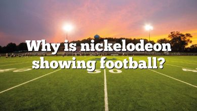 Why is nickelodeon showing football?