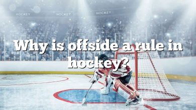 Why is offside a rule in hockey?