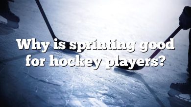 Why is sprinting good for hockey players?