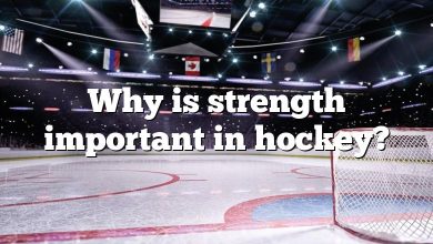 Why is strength important in hockey?