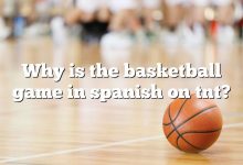Why is the basketball game in spanish on tnt?
