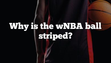 Why is the wNBA ball striped?