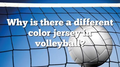 Why is there a different color jersey in volleyball?