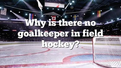 Why is there no goalkeeper in field hockey?
