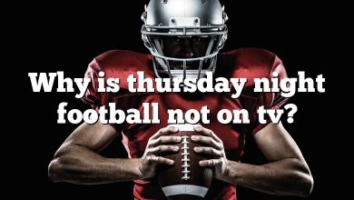 Why is thursday night football not on tv?
