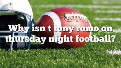 Why isn t tony romo on thursday night football?