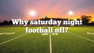 Why saturday night football nfl?