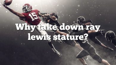Why take down ray lewis stature?