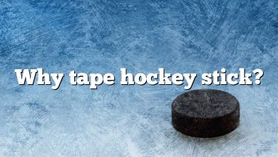 Why tape hockey stick?