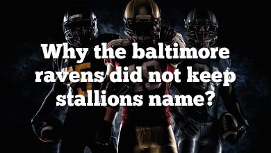 Why the baltimore ravens did not keep stallions name?