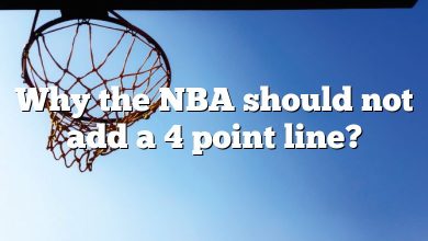 Why the NBA should not add a 4 point line?