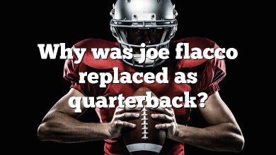 Why was joe flacco replaced as quarterback?