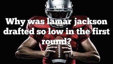 Why was lamar jackson drafted so low in the first round?
