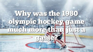 Why was the 1980 olympic hockey game much more than just a game?