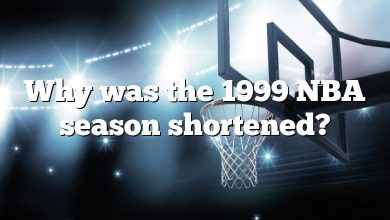 Why was the 1999 NBA season shortened?