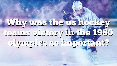 Why was the us hockey teams victory in the 1980 olympics so important?