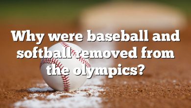 Why were baseball and softball removed from the olympics?
