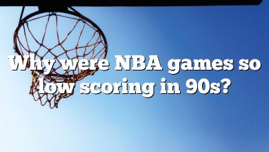 Why were NBA games so low scoring in 90s?