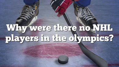 Why were there no NHL players in the olympics?