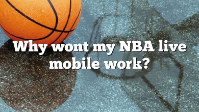 Why wont my NBA live mobile work?