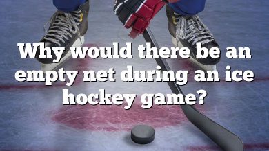 Why would there be an empty net during an ice hockey game?