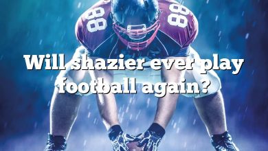 Will shazier ever play football again?