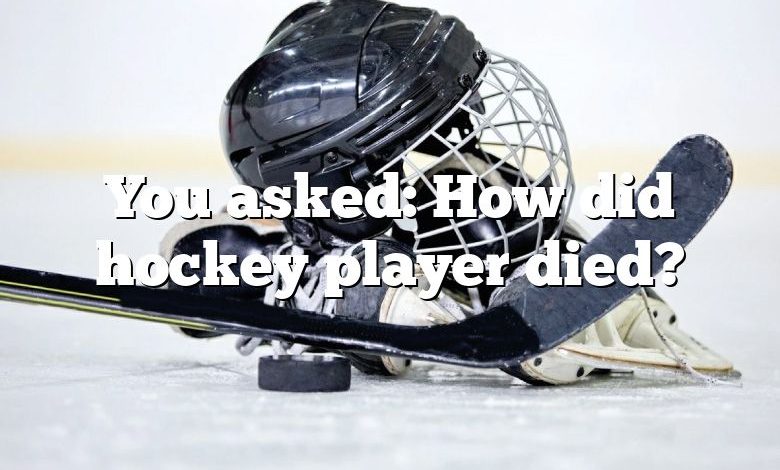 You asked: How did hockey player died?