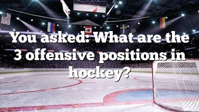 You asked: What are the 3 offensive positions in hockey?