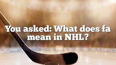 You asked: What does fa mean in NHL?