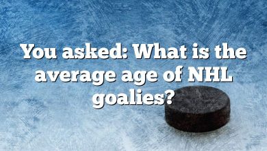 You asked: What is the average age of NHL goalies?