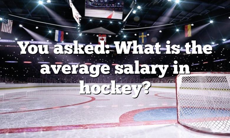 You asked: What is the average salary in hockey?